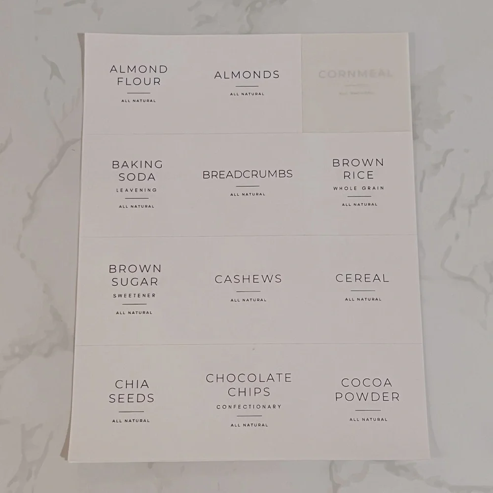 39 Pantry Labels